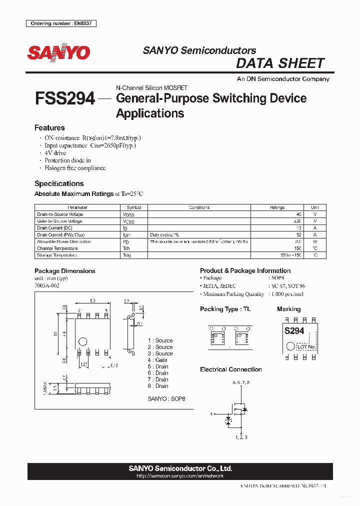 FSS294_7736730.PDF Datasheet