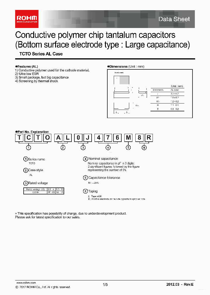 TCTOAL0J476_7737644.PDF Datasheet