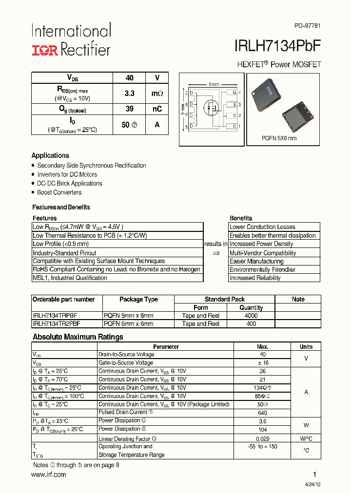 IRLH7134PBF_7745465.PDF Datasheet