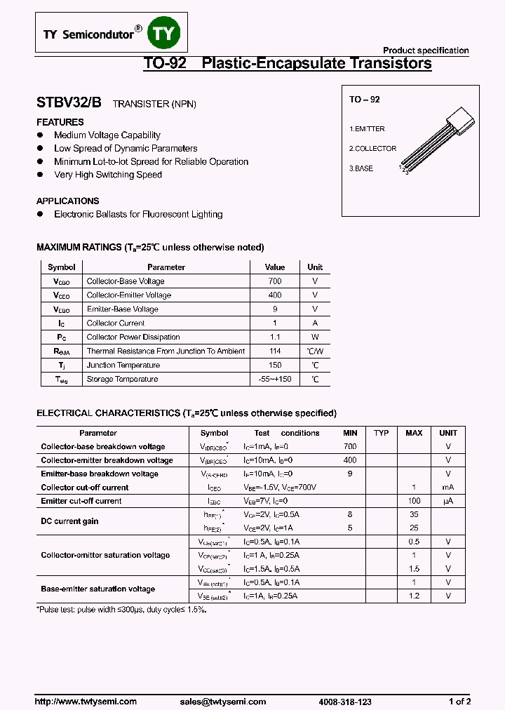 STBV32B_7747786.PDF Datasheet