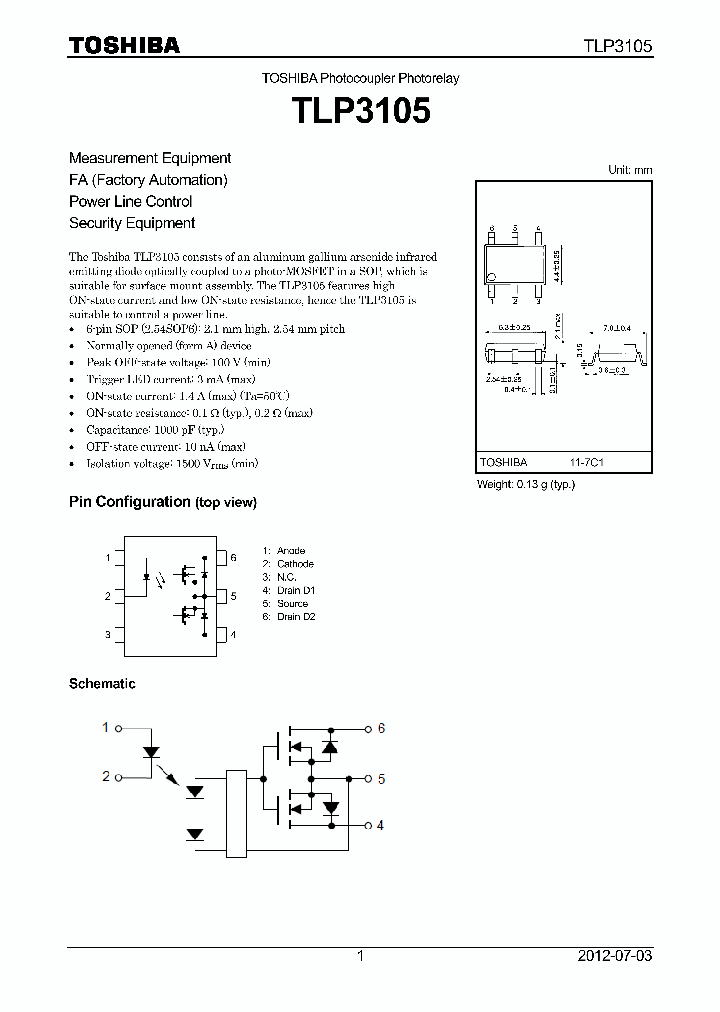 TLP3105_7754186.PDF Datasheet