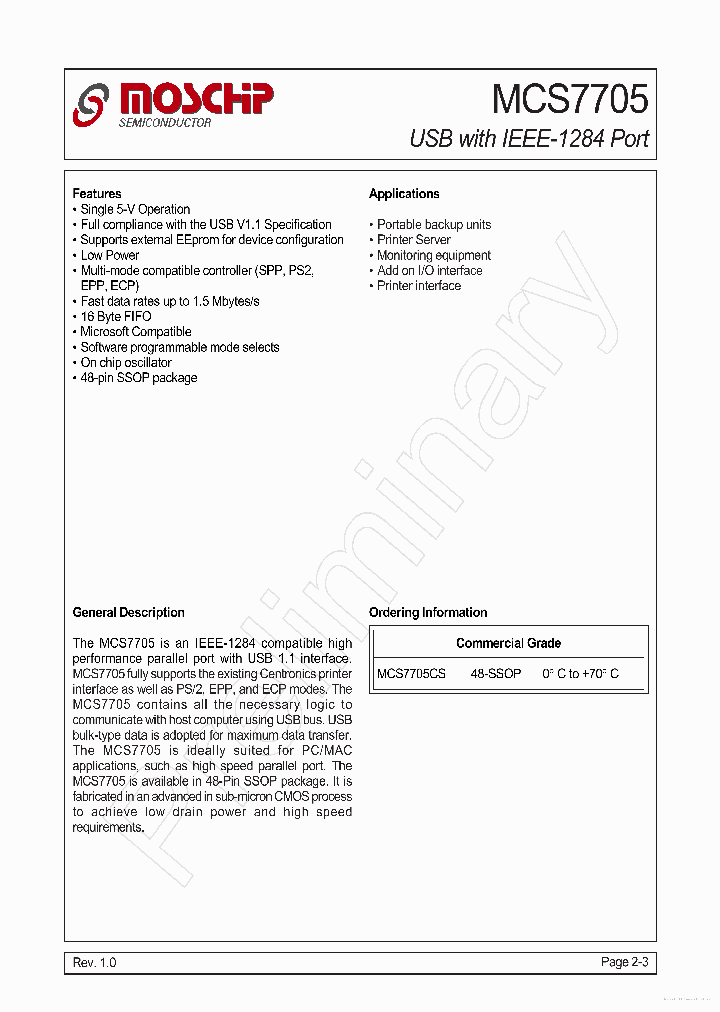 MCS7705_7743498.PDF Datasheet