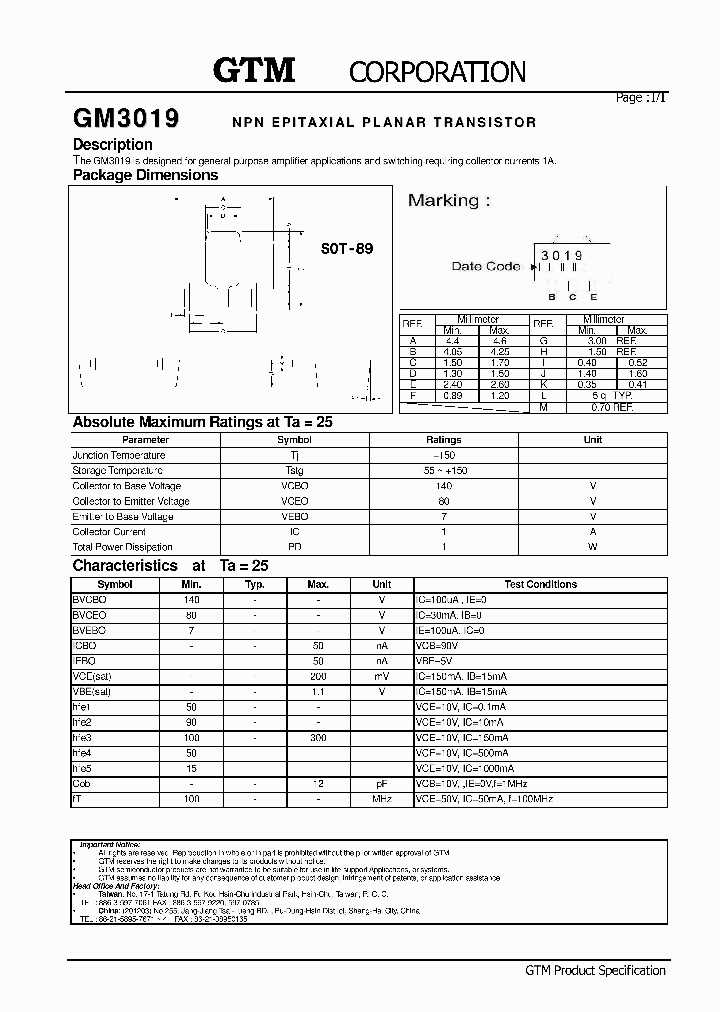 GM3019_7763406.PDF Datasheet