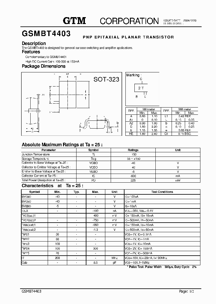 GSMBT4403_7769814.PDF Datasheet