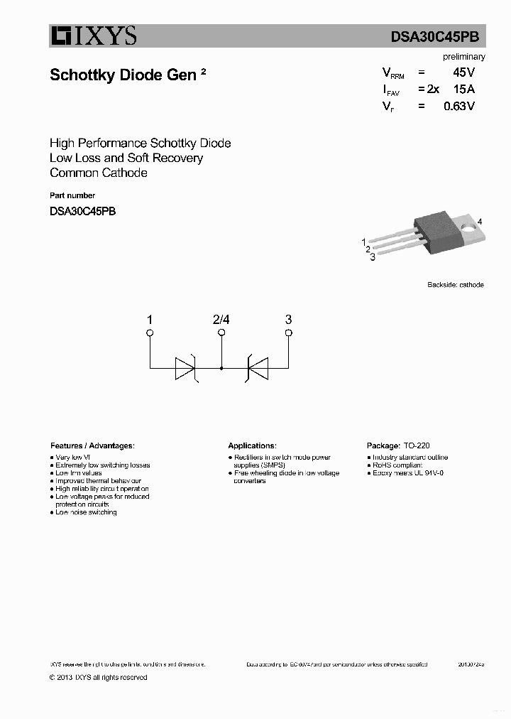 DSA30C45PB_7745567.PDF Datasheet