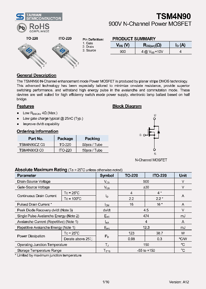TSM4N90_7778232.PDF Datasheet