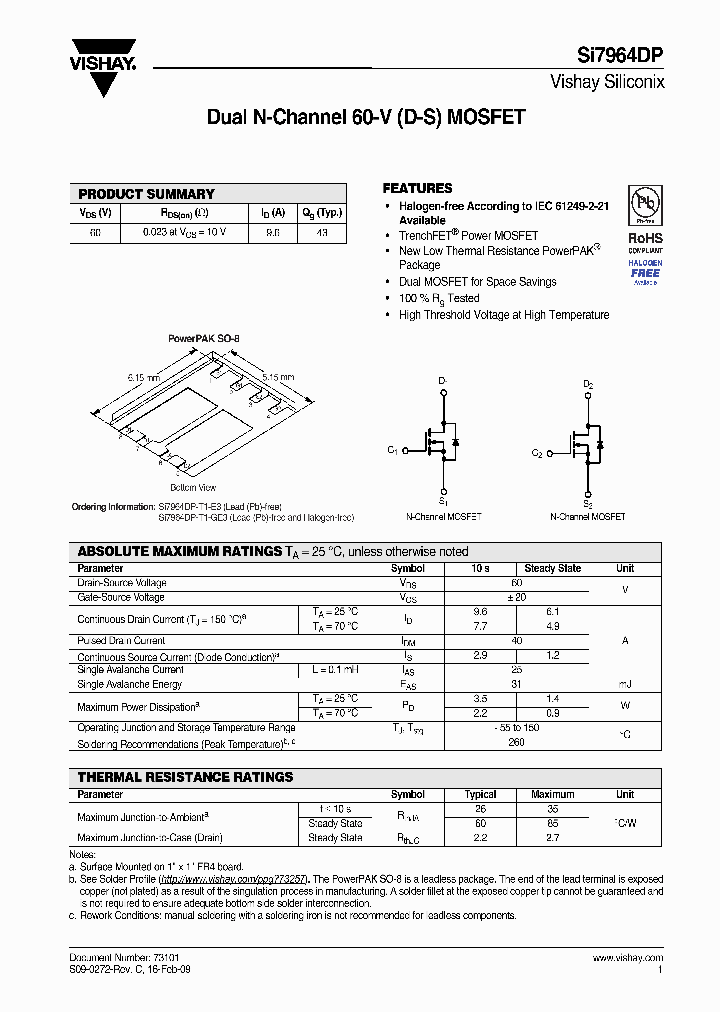 SI7964DP-T1-GE3_7760436.PDF Datasheet