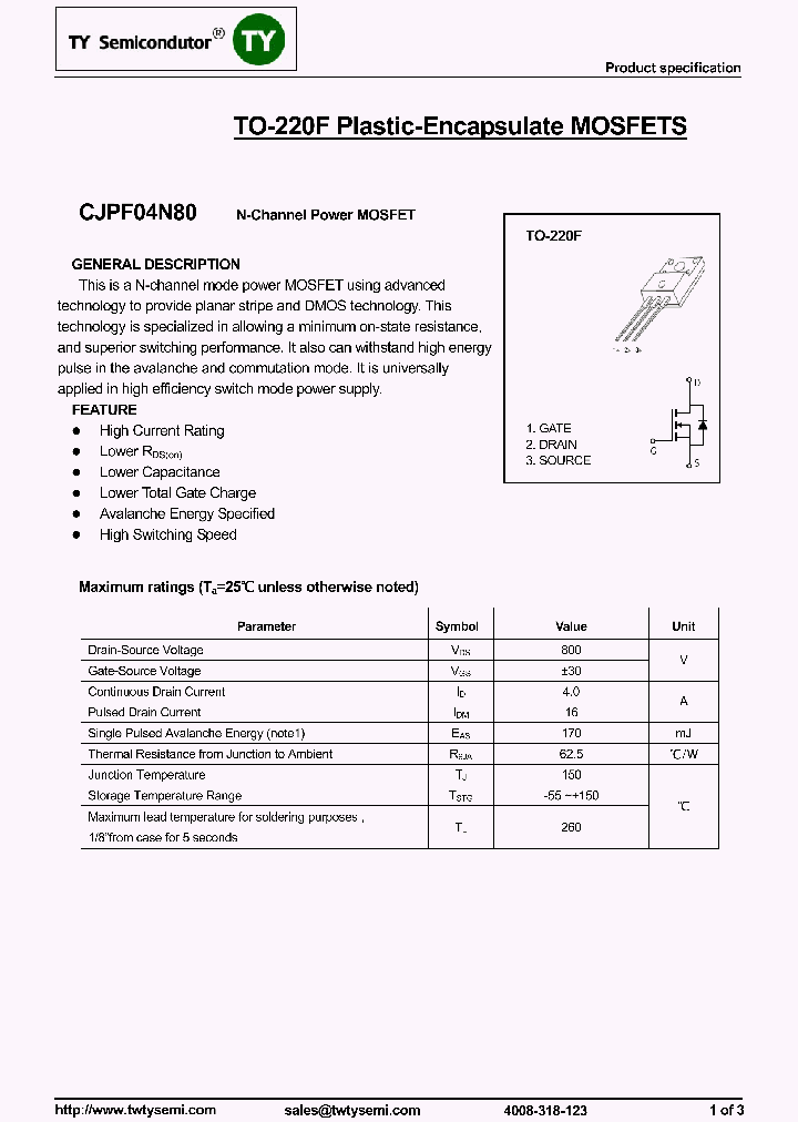 CJPF04N80_7778424.PDF Datasheet