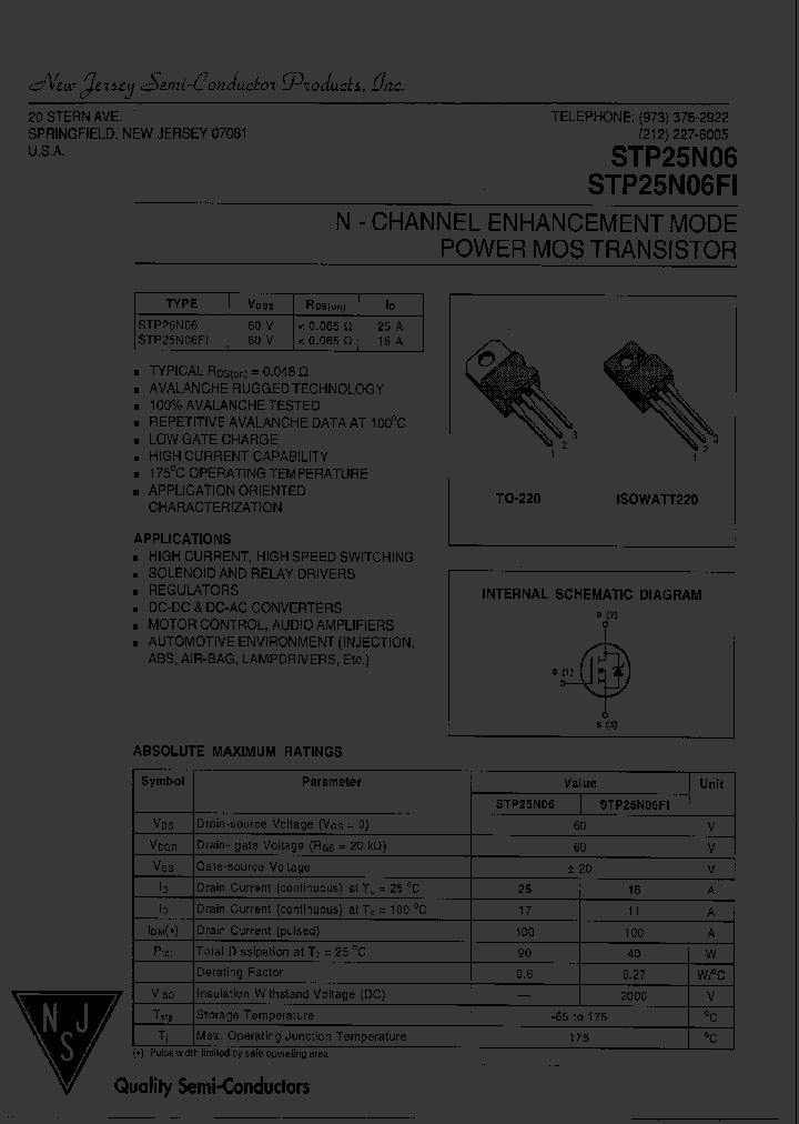 STP25N06_7783170.PDF Datasheet