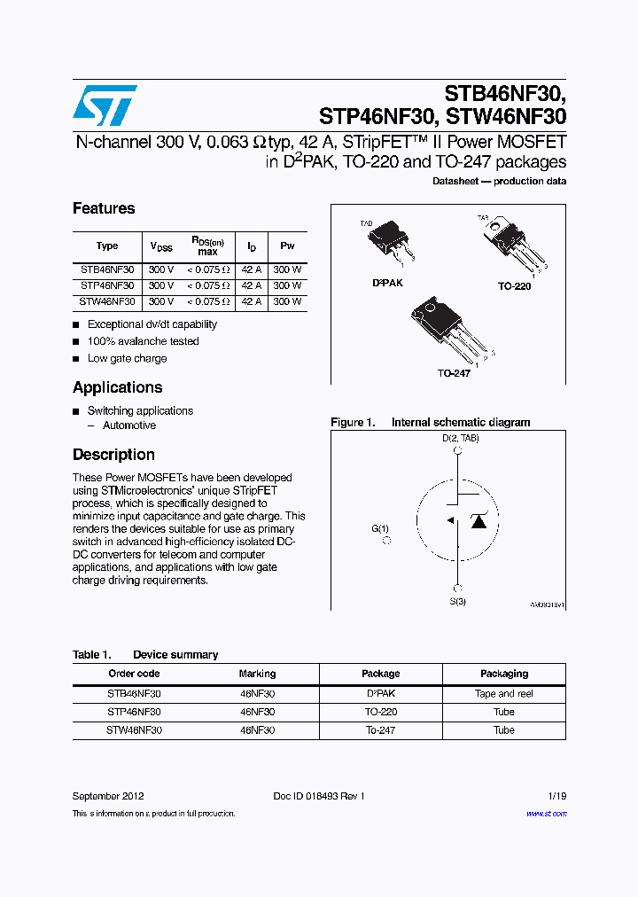 STB46NF30_7806668.PDF Datasheet