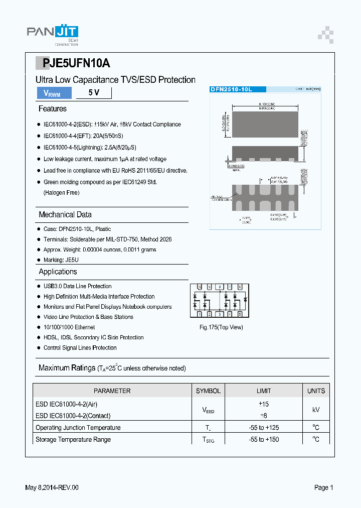 PJE5UFN10AR200001_7806270.PDF Datasheet