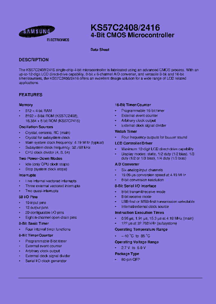 KS57C2408_7762257.PDF Datasheet