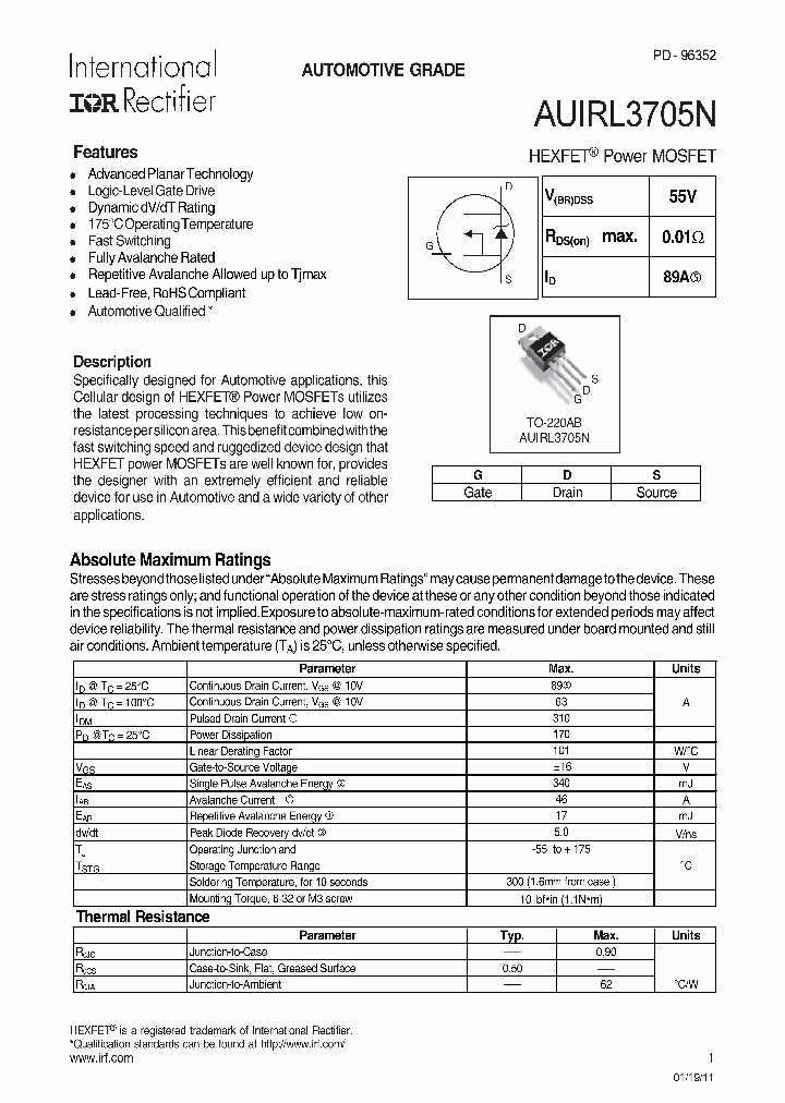 AUIRL3705N_7809124.PDF Datasheet