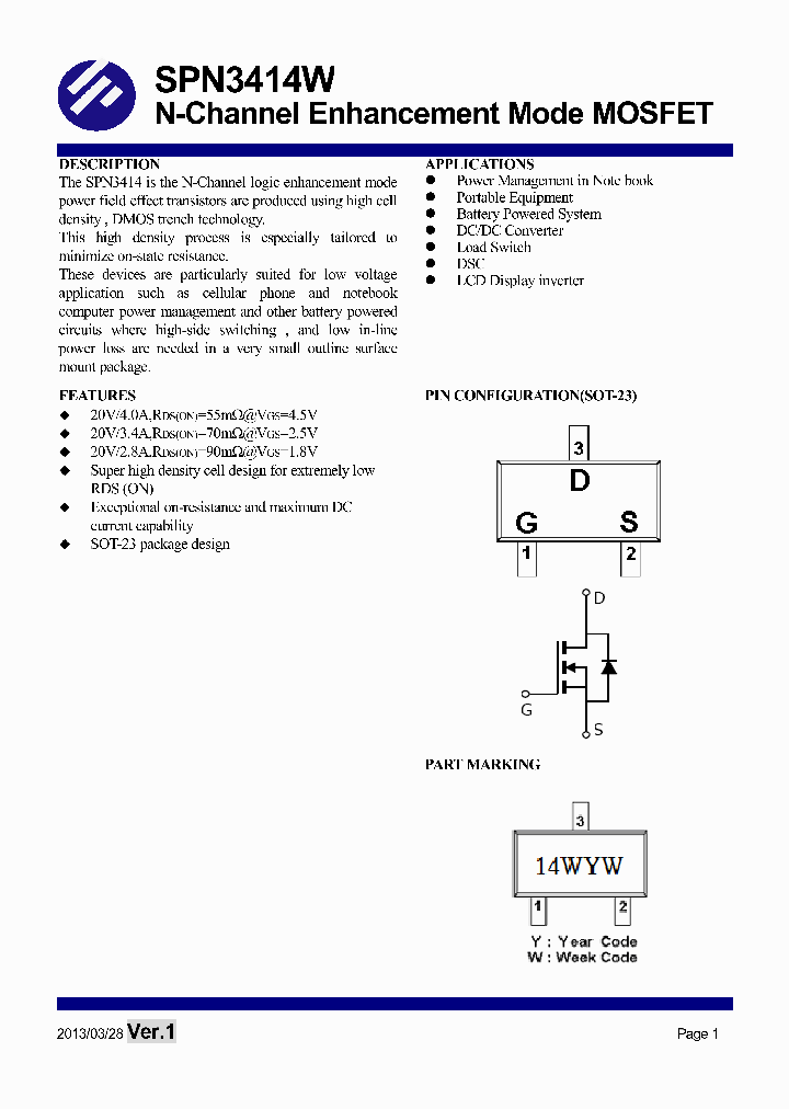 SPN3414W_7821681.PDF Datasheet