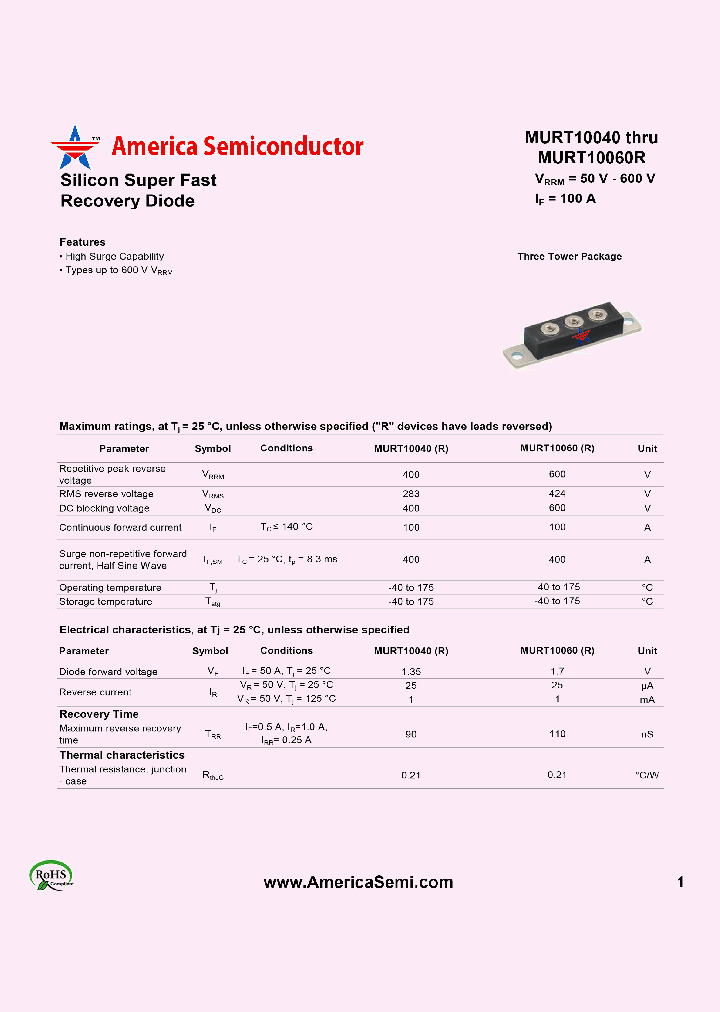 MURT10040_7815737.PDF Datasheet