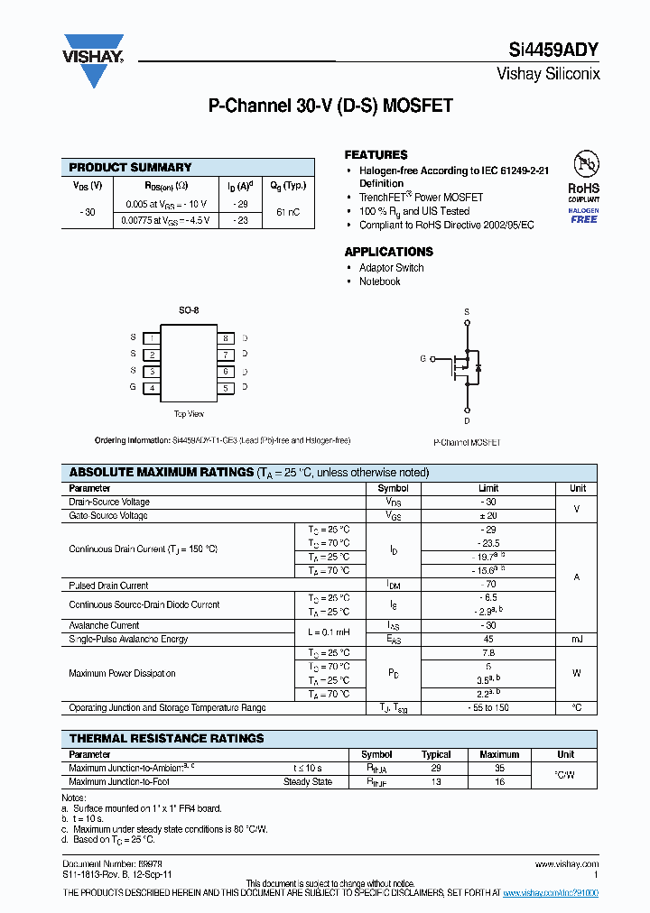 SI4459ADY13_7814210.PDF Datasheet