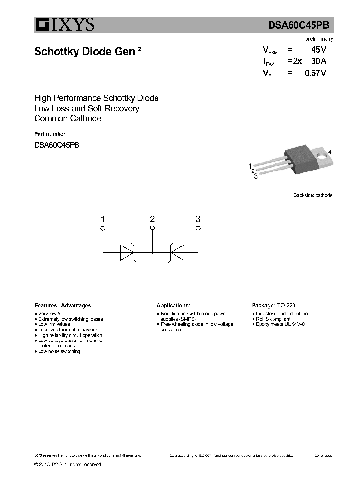 DSA60C45HB_7766880.PDF Datasheet