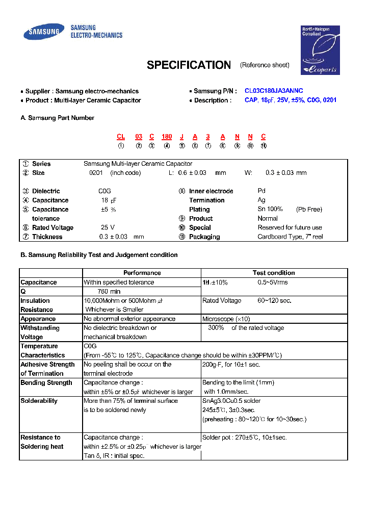 CL03C180JA3_7815507.PDF Datasheet