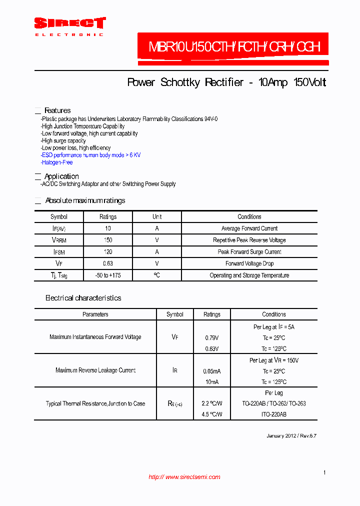 MBR10U150CTH_7821773.PDF Datasheet