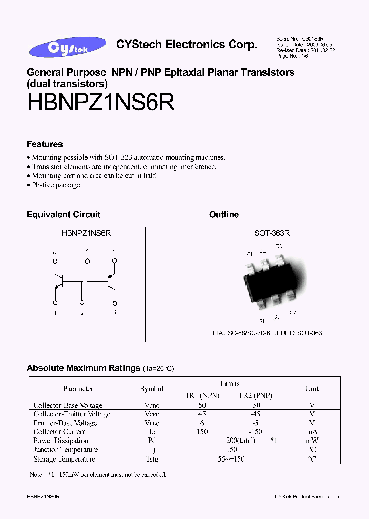 HBNPZ1NS6R_7755483.PDF Datasheet