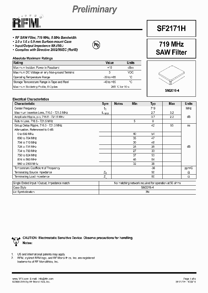 SF2171H_7835655.PDF Datasheet