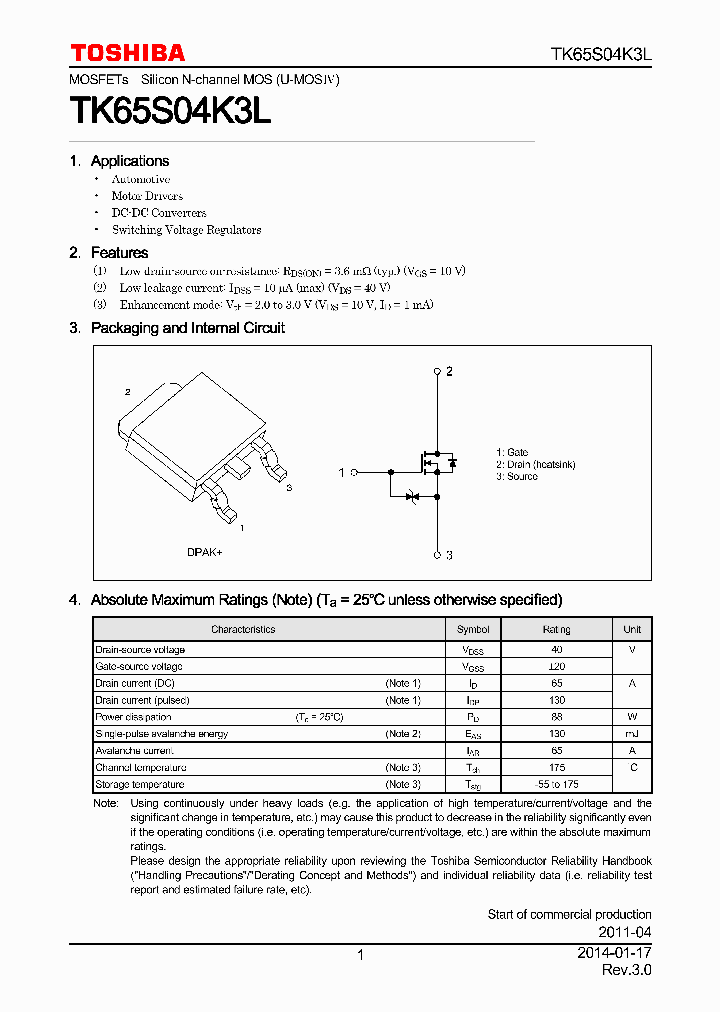 TK65S04K3L_7845491.PDF Datasheet