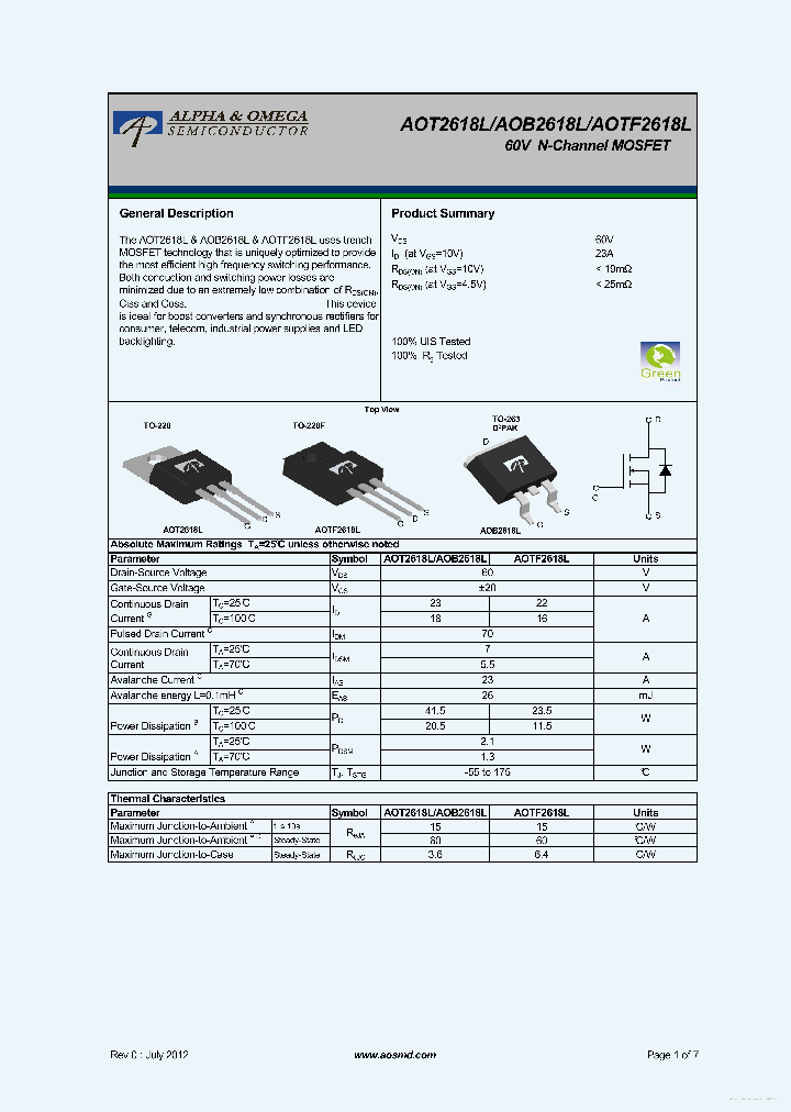 AOTF2618L_7761738.PDF Datasheet