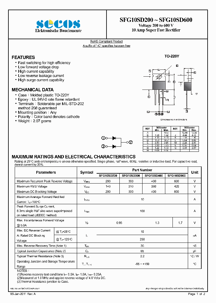 SFG10SD400_7850104.PDF Datasheet