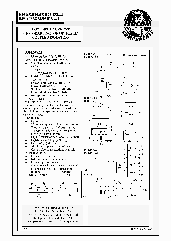 ISP825-2-SMTAMPR_7799500.PDF Datasheet