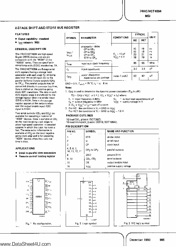 PC74HCT4094_7770933.PDF Datasheet