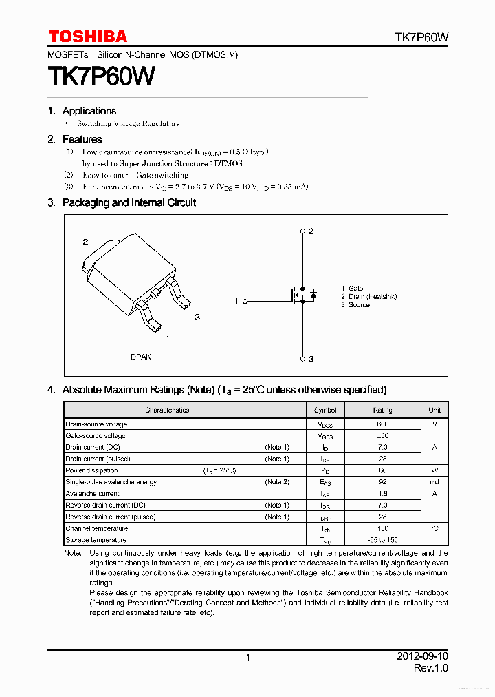 TK7P60W_7770600.PDF Datasheet