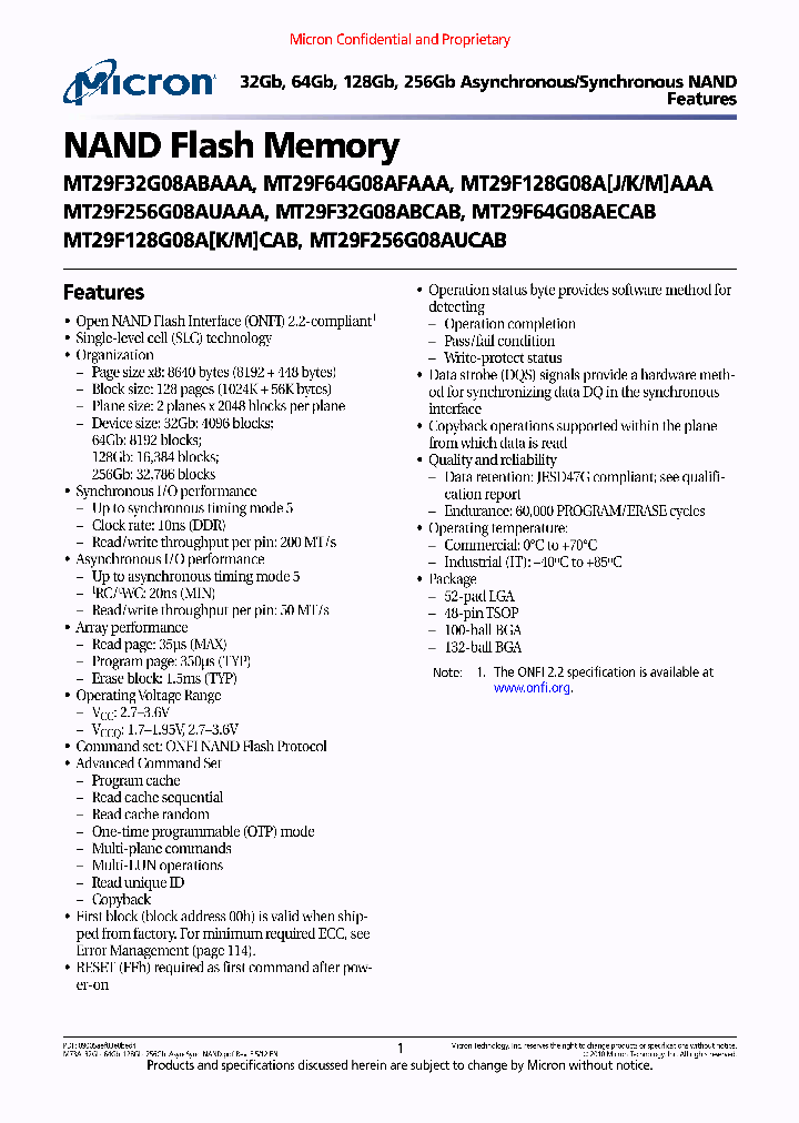 MT29F128G08AMAAA_7772355.PDF Datasheet