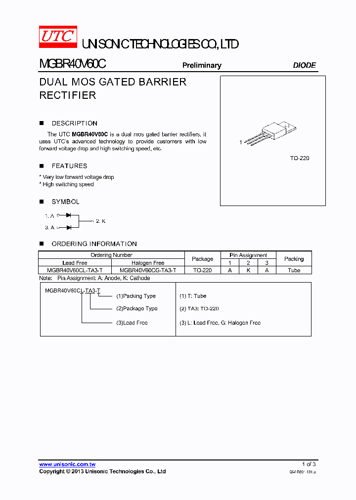 MGBR40V60CL-TA3-T_7871154.PDF Datasheet