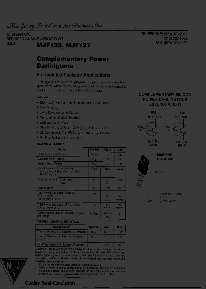 MJF122_7880078.PDF Datasheet