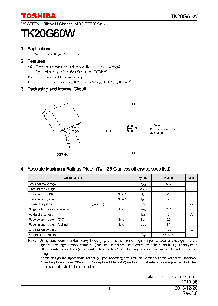 TK20G60W_7887053.PDF Datasheet