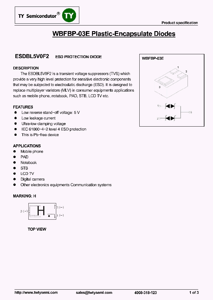 ESDBL5V0F2_7889914.PDF Datasheet