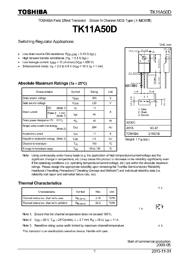 TK11A50D_7897778.PDF Datasheet