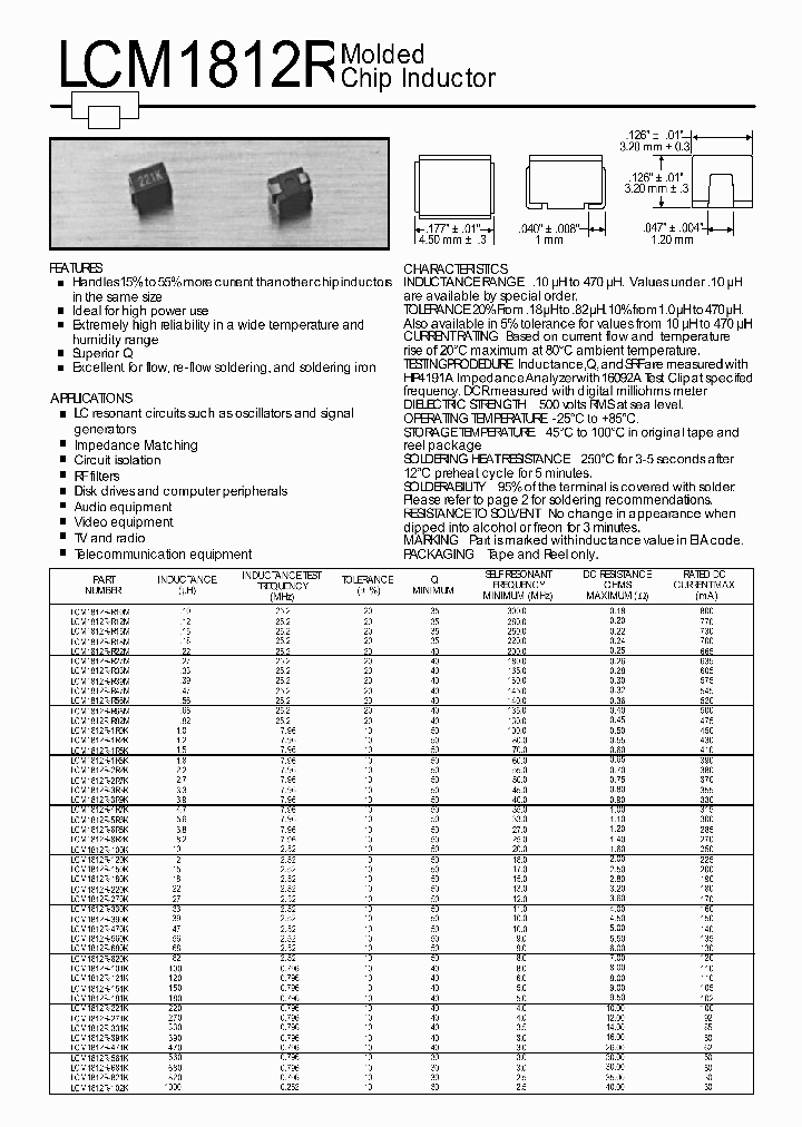 LCM1812R-1R8K_7897963.PDF Datasheet