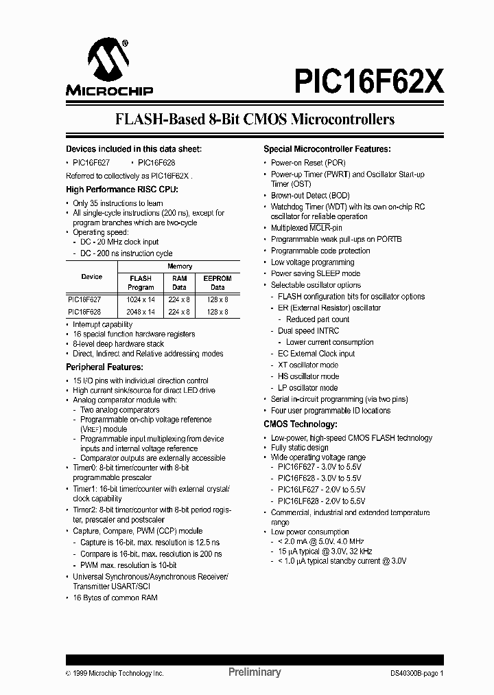 PIC16F628T-04SO025_7912356.PDF Datasheet