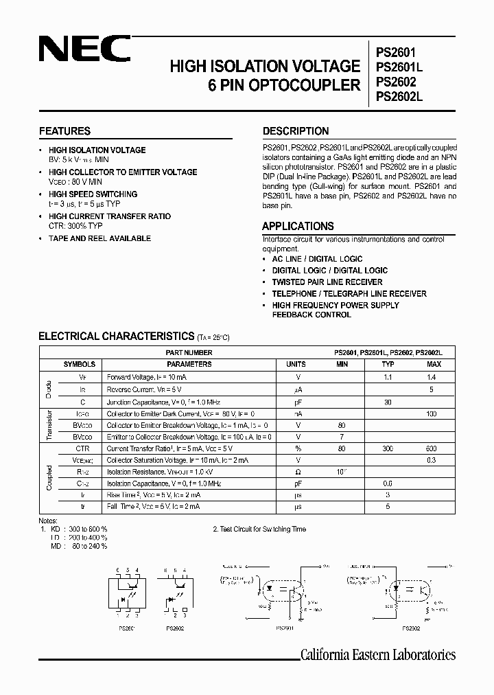 PS2601_7917451.PDF Datasheet