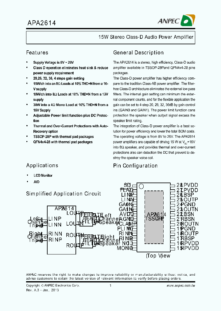 APA2614QAI-TRG_7919671.PDF Datasheet