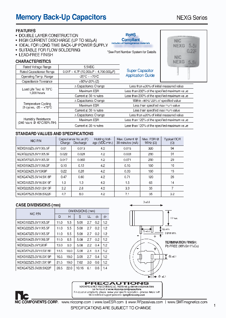 NEXG474Z55V145X18F_7930703.PDF Datasheet