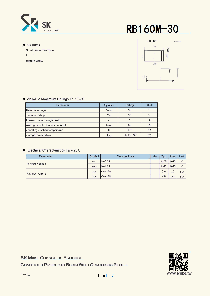 RB160M-30_7932713.PDF Datasheet