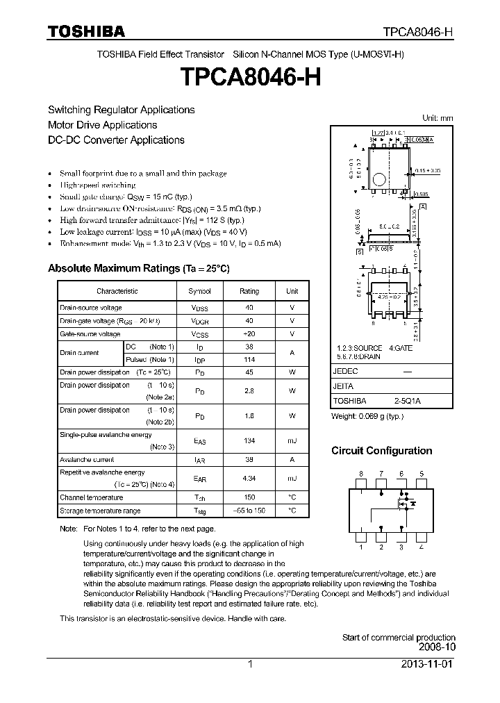 TPCA8046-H_7933432.PDF Datasheet