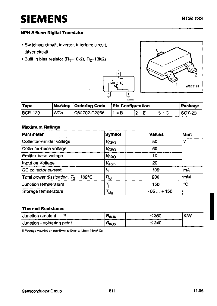 BCR133E6433_7940897.PDF Datasheet