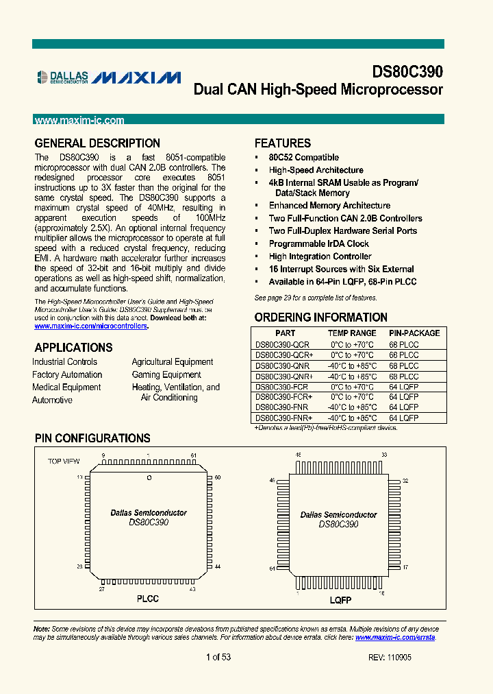 DS80C39005_7949799.PDF Datasheet