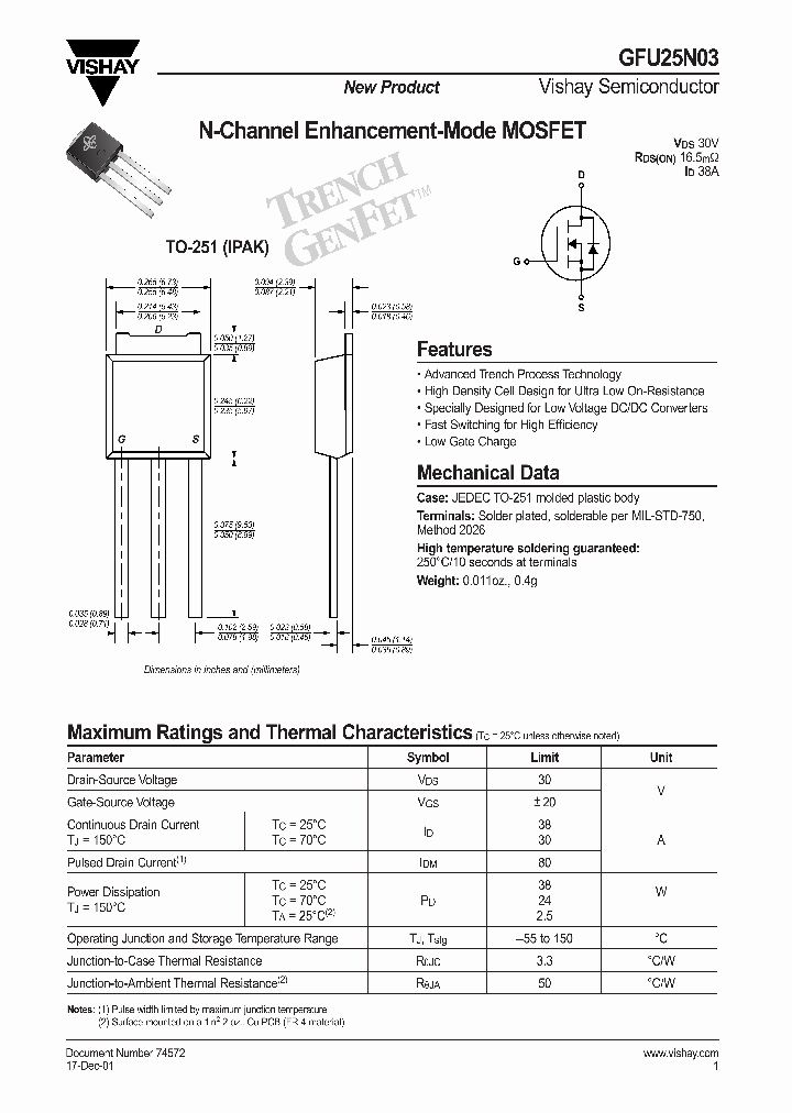 GFU25N03_7969556.PDF Datasheet