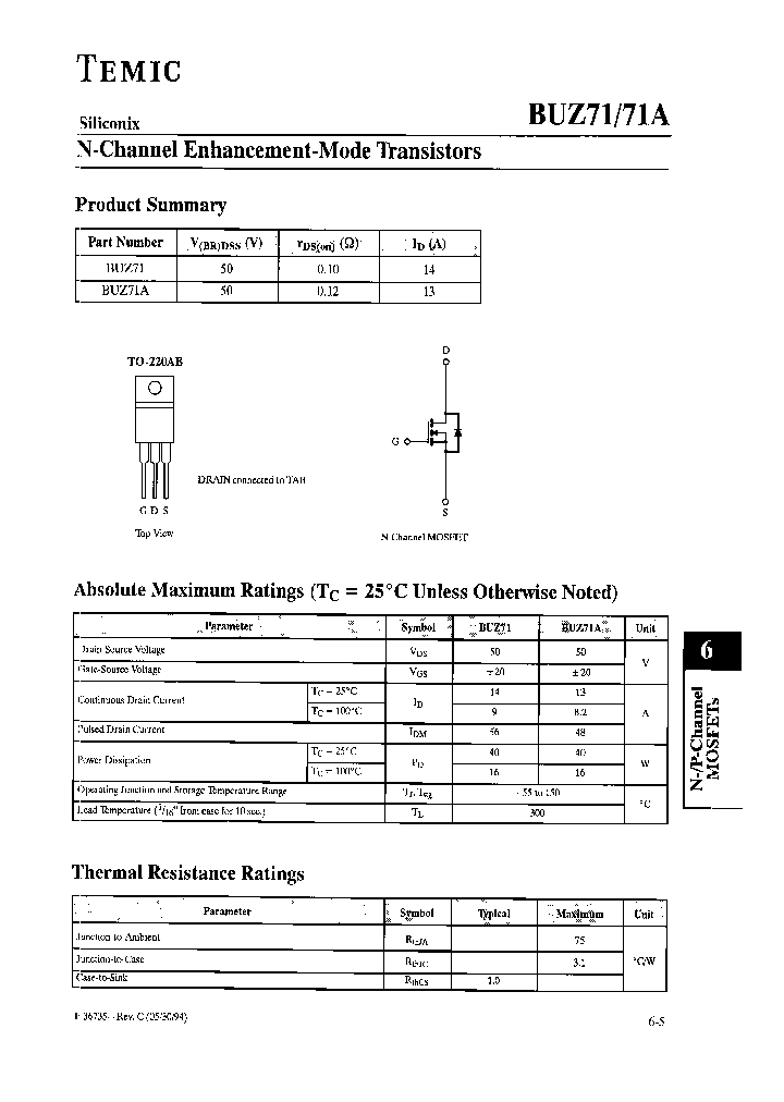 BUZ71_7980300.PDF Datasheet