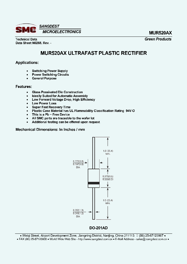 MUR520AX_7998450.PDF Datasheet