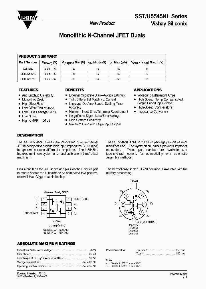 SST5547NL-T1-E3_8011188.PDF Datasheet